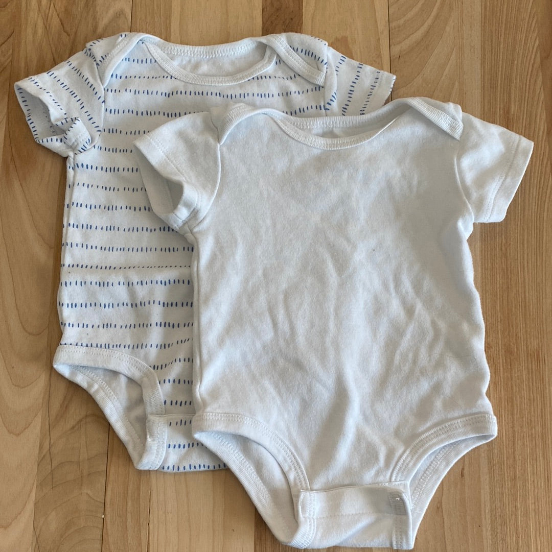 Lot (2) Onesie - Rococo - 6 months